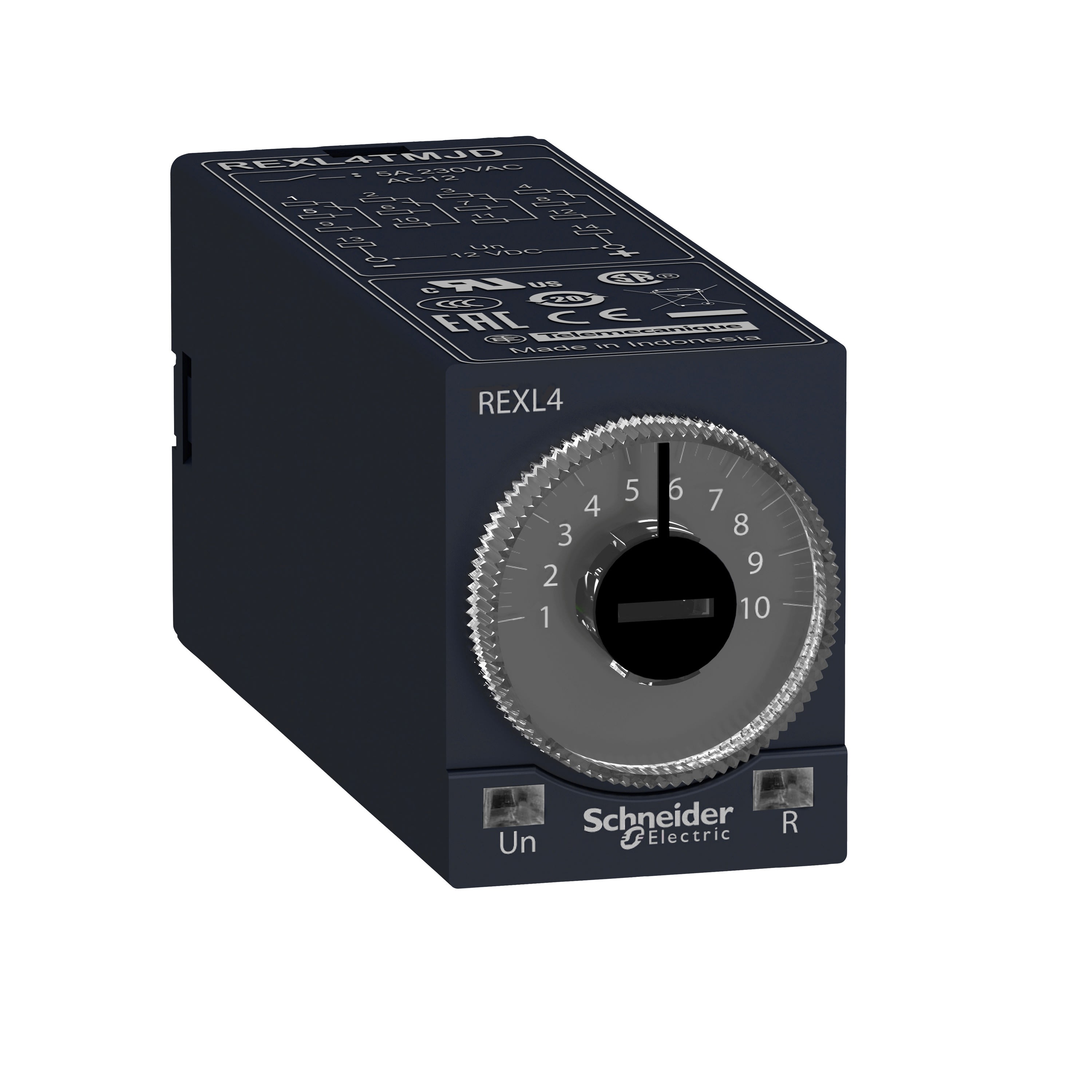 Schneider Electric - Reconditionné - Harmony Time -relais temporisé travail - 0,1s..100h- 24Vca - 4FO