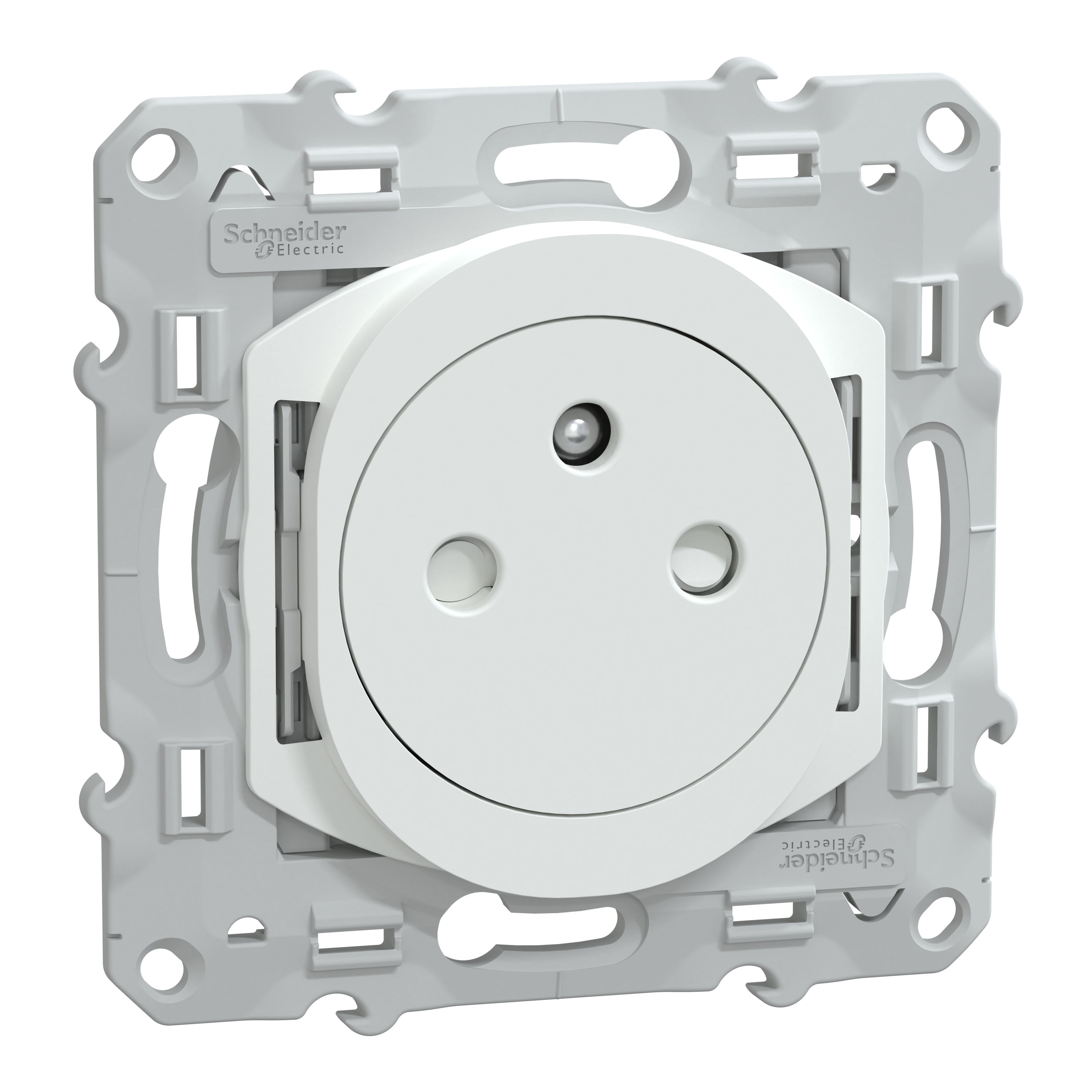 Schneider Electric - Reconditionné - Ovalis- Lot 108 2P+T affl S320052 -16A- Blanc- ss emballage unit