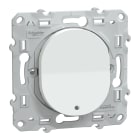 Schneider Electric - Reconditionné - Ovalis - poussoir à fermeture lumineux- 10AX - LED bleu 250V Blc