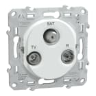 Schneider Electric - Reconditionné - Ovalis - prise TV-R-SAT - Blanc