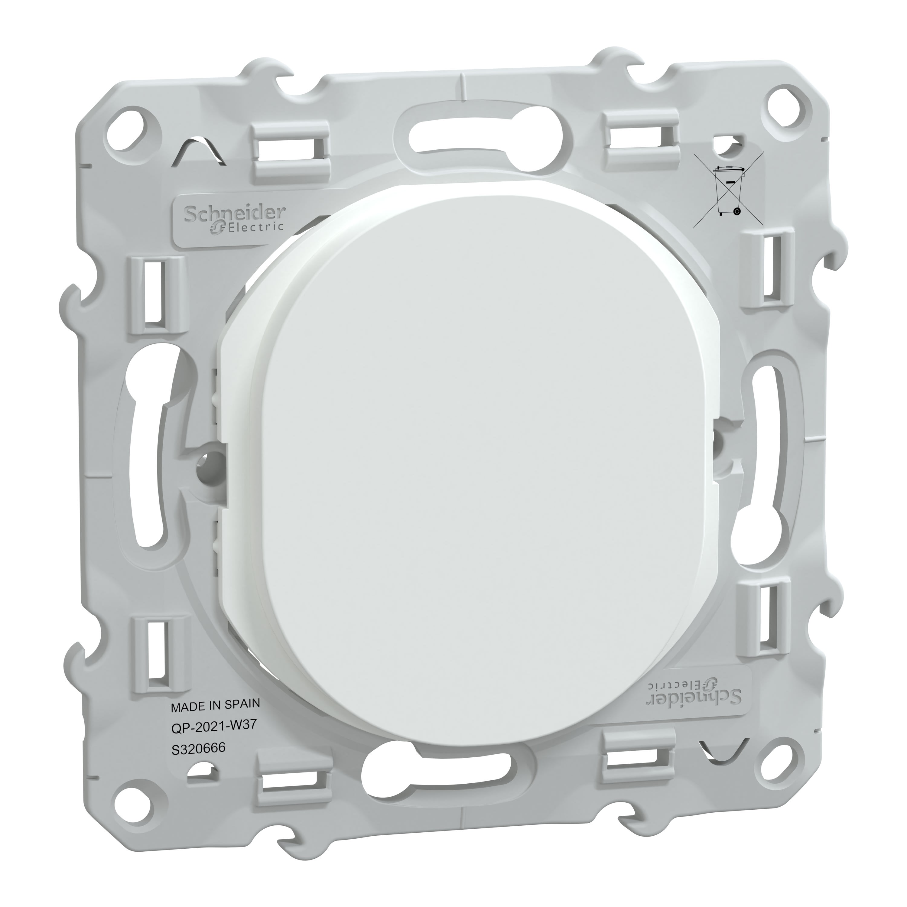 Schneider Electric - Reconditionné - Ovalis - obturateur - Blanc
