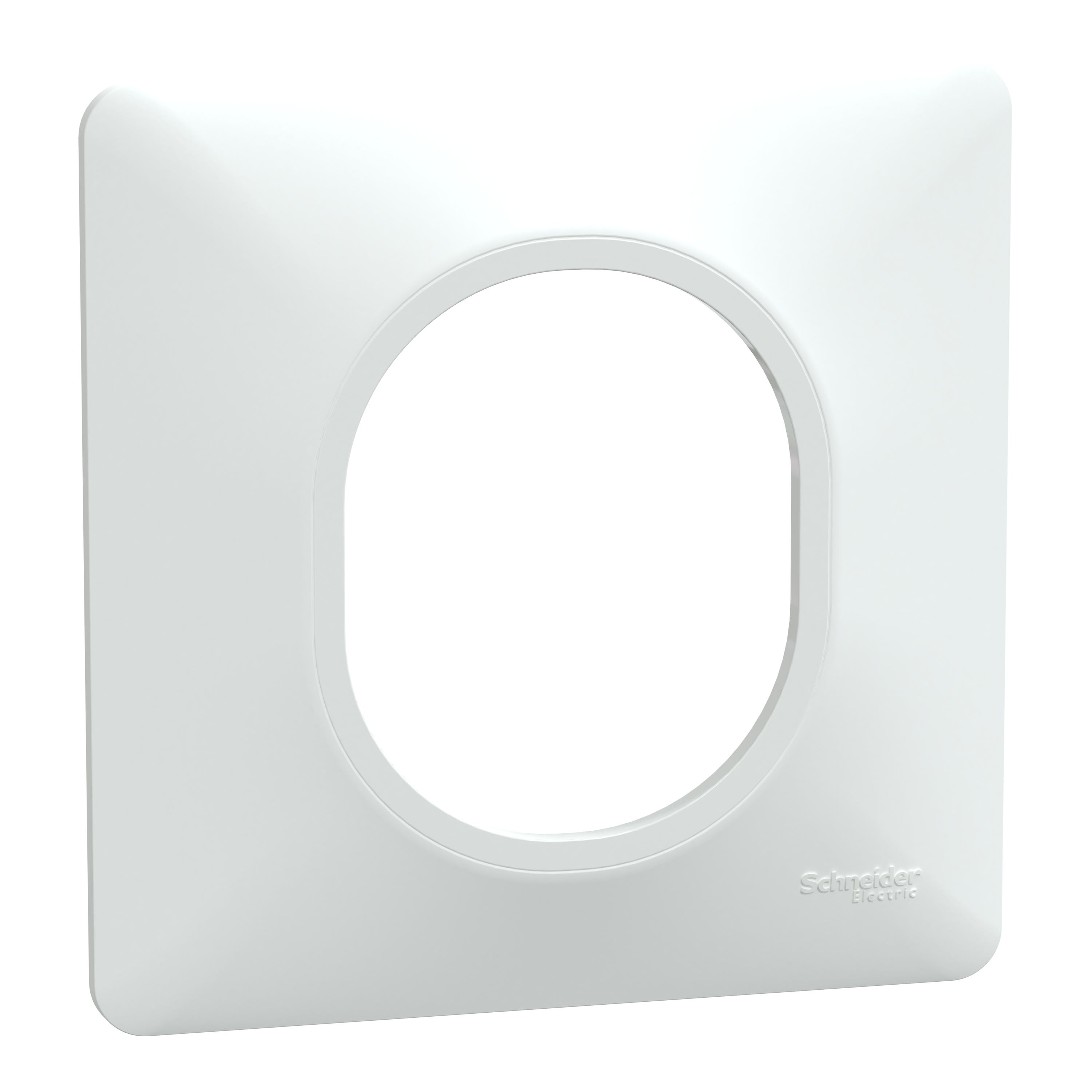 Schneider Electric - Reconditionné - Ovalis - plaque de finition - 1 poste blanc