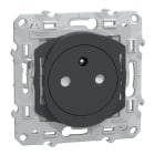 Schneider Electric - Reconditionné - Ovalis- prise 2P+T 16A affl bornes auto - anthr- Griffes montées