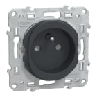 Schneider Electric - Reconditionné - Ovalis- prise à puits 2P+T 16A - bornes automatiques- Anthracite