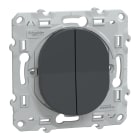 Schneider Electric - Reconditionné - Ovalis - double va et vient - 10AX - Anthracite