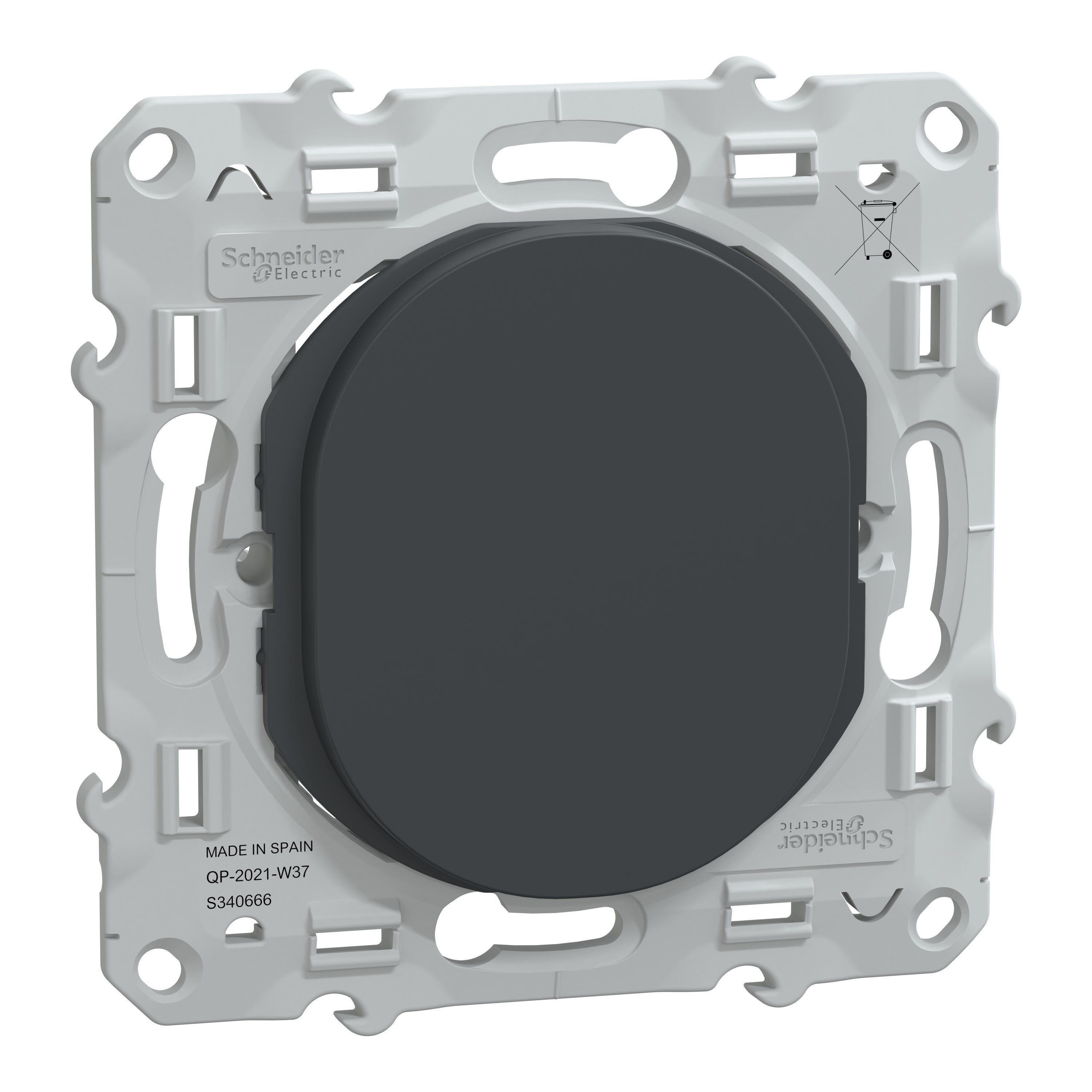 Schneider Electric - Reconditionné - Ovalis - obturateur - Anthracite