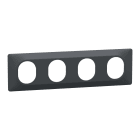 Schneider Electric - Reconditionné - Ovalis- plaque de finition - 4 p horiz - entraxe 71mm anthracite