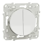 Schneider Electric - Reconditionné - Odace - double va-et-vient - blanc - 10A