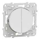 Schneider Electric - Reconditionné - Odace - double poussoir - blanc
