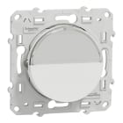 Schneider Electric - Reconditionné - Odace - poussoir avec porte-étiquette - blanc