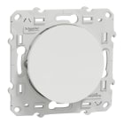 Schneider Electric - Reconditionné - Odace - poussoir lumineux - blanc - 10A - voyant LED bleu 0,15mA
