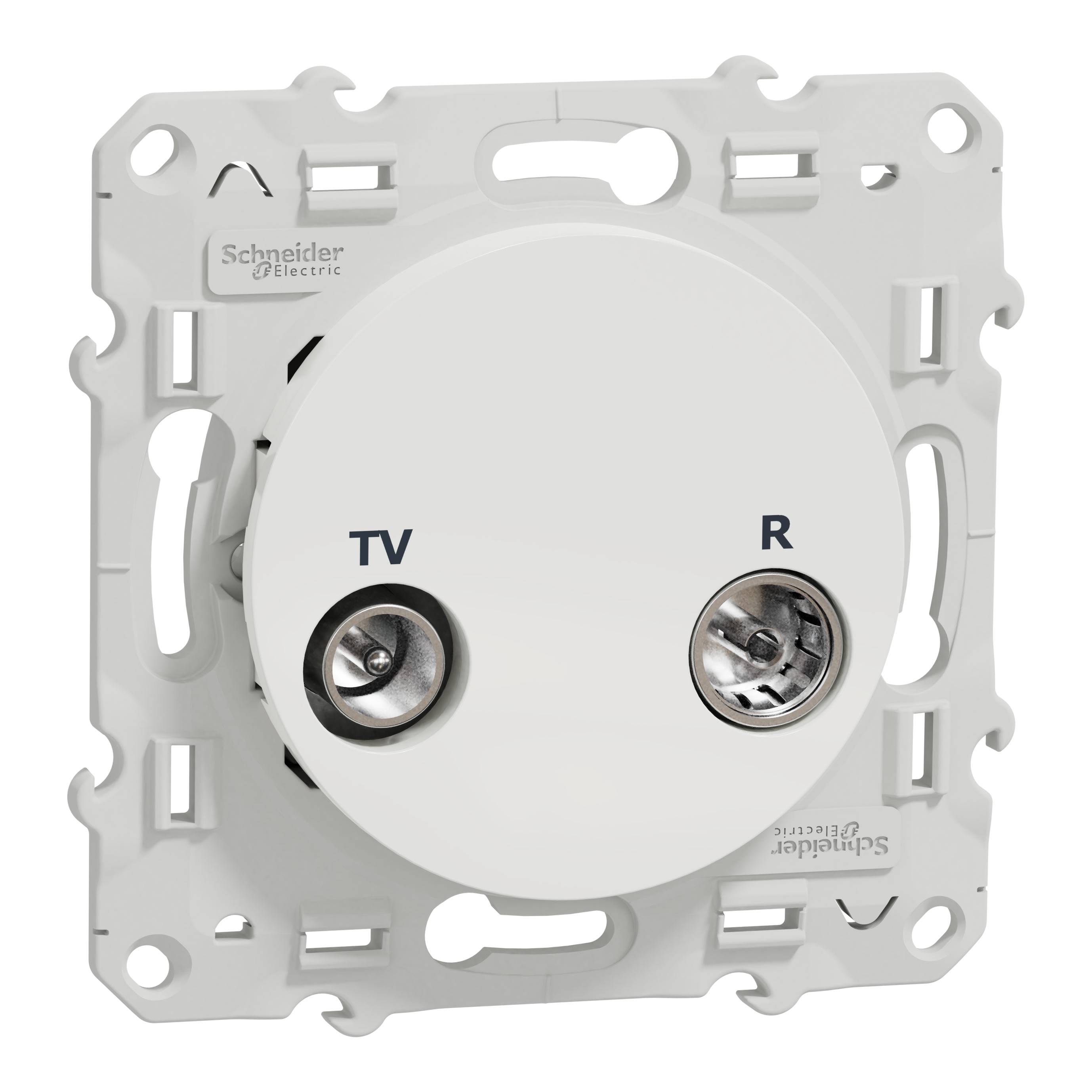 Schneider Electric - Reconditionné - Odace - prise TV/FM - blanc - individuelle