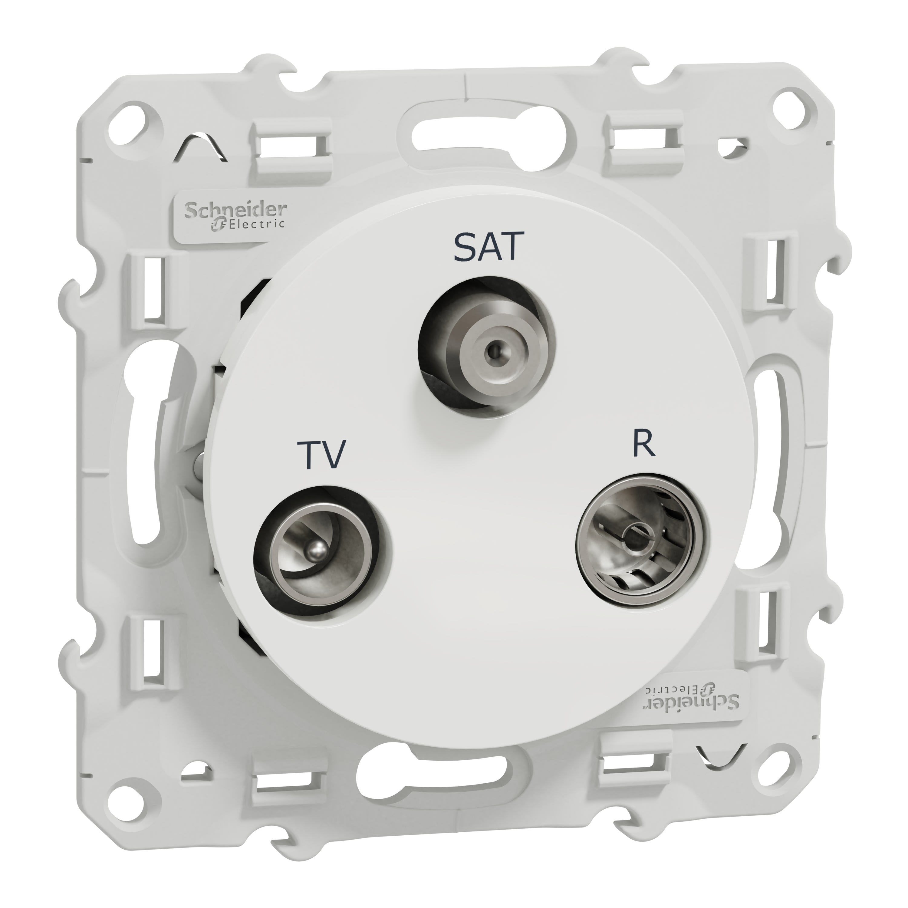 Schneider Electric - Reconditionné - Odace - prise TV/FM/SAT - blanc - 1 entrée