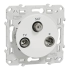 Schneider Electric - Reconditionné - Odace - prise TV/FM/SAT - blanc - 1 entrée