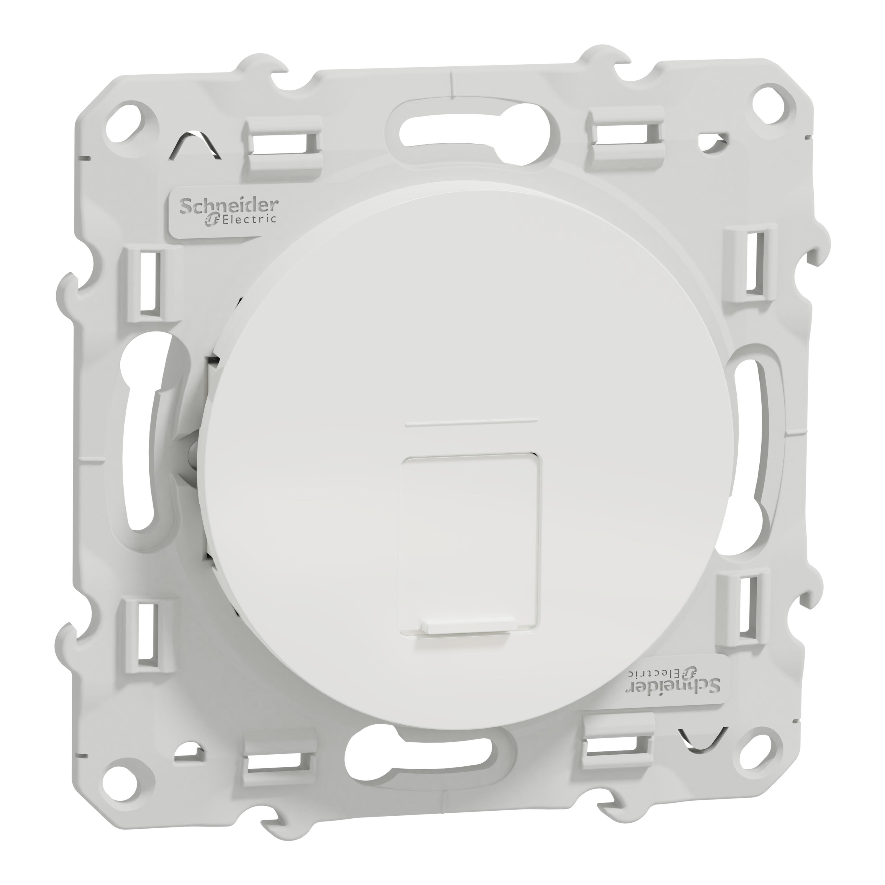 Schneider Electric - Reconditionné - Odace - prise RJ45 cat.6 UTP - grade 1 à 2 (tél. + info) - blanc