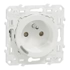 Schneider Electric - Reconditionné - Wiser Odace - Prise 2P+T connectée - 16A - zigbee - Blanc