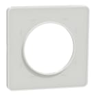 Schneider Electric - Reconditionné - Odace Touch - plaque 1 poste translucide blanc avec liseré blanc