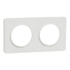 Schneider Electric - Reconditionné - Odace Touch- plaque 2 postes horiz ou verticaux entraxe 71mm blc