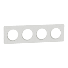 Schneider Electric - Reconditionné - Odace Touch- plaque 4 postes horiz ou verticaux entraxe 71mm blc