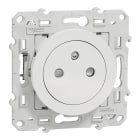 Schneider Electric - Reconditionné - Odace prise de courant 2P+T affleurante- blanc - griffes montées