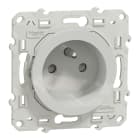 Schneider Electric - Reconditionné - Odace - prise 2P+T blanc à griffes 2 connexions rapides par pôle
