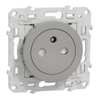 Schneider Electric - Reconditionné - Odace - prise de courant 2P+T affleurante - alu - conn rapide