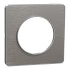 Schneider Electric - Reconditionné - Odace Touch - plaque 1 poste alu brossé avec liseré aluminium