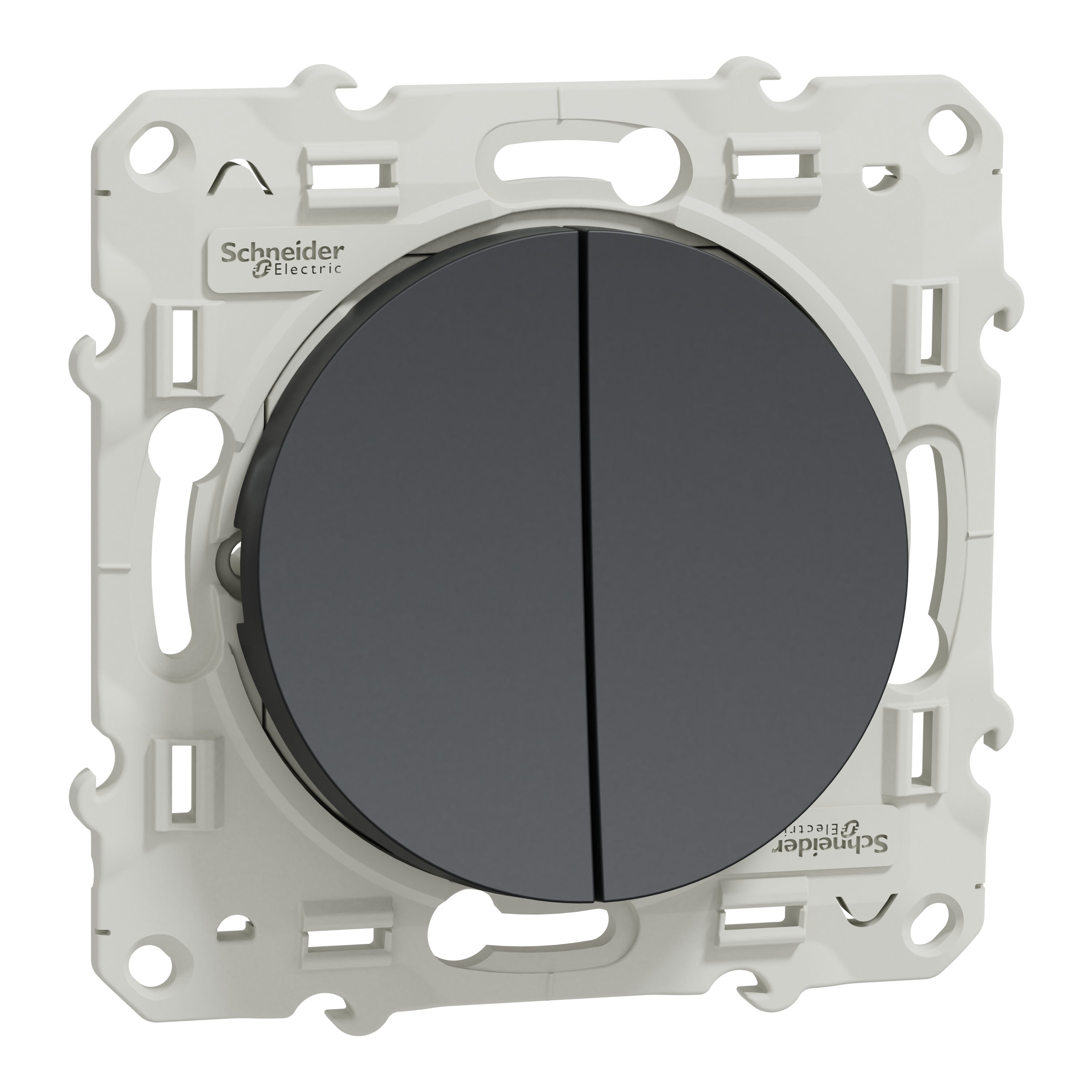 Schneider Electric - Reconditionné - Odace - double va-et-vient anthracite