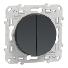 Schneider Electric - Reconditionné - Odace - double poussoir anthracite