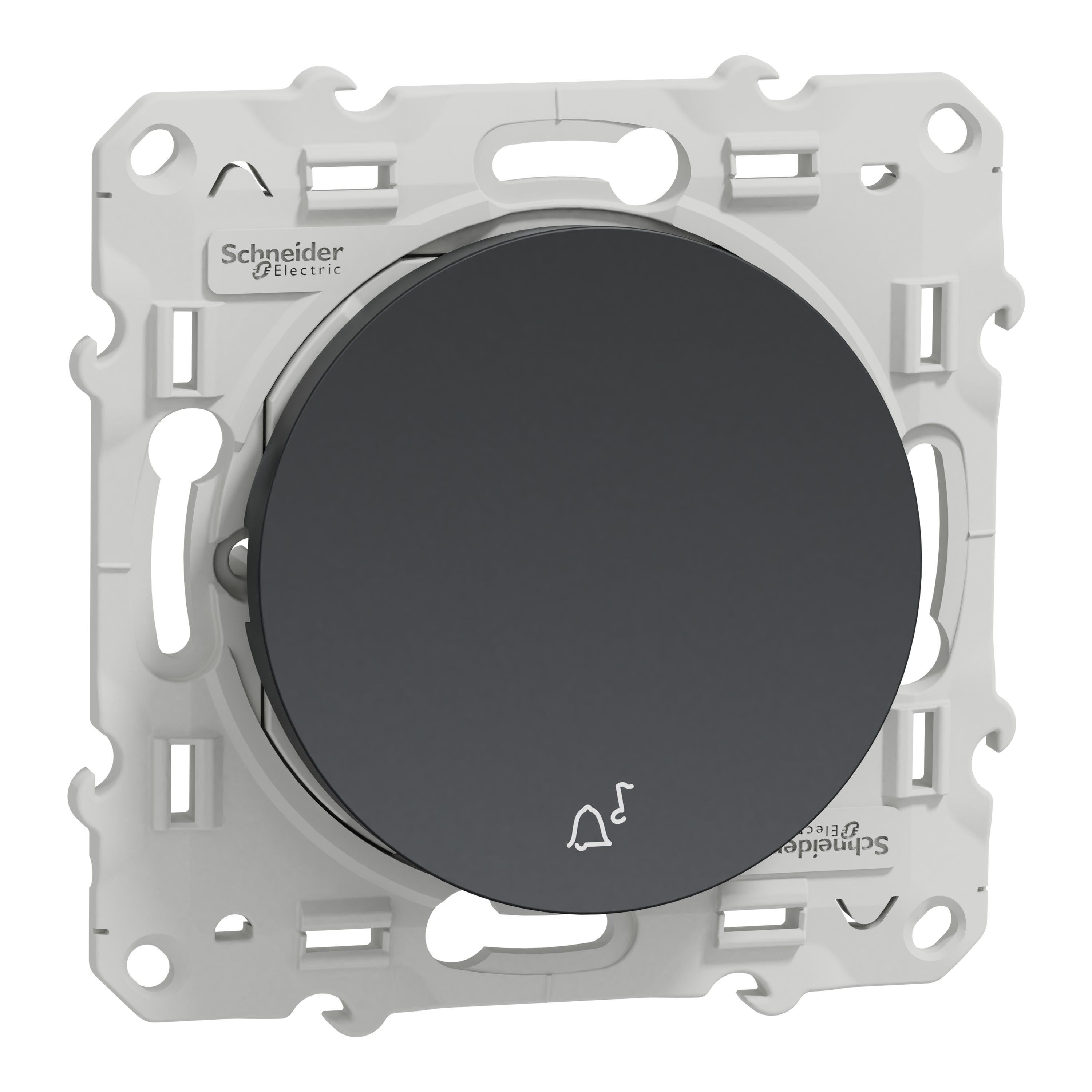 Schneider Electric - Reconditionné - Odace - poussoir à fermeture - anthracite - 10A