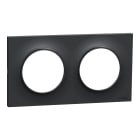 Schneider Electric - Reconditionné - Odace Styl plaque 2 p horiz ou verticaux entraxe 71mm anthracite