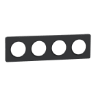 Schneider Electric - Reconditionné - Odace Touch -  plaque 4 p horiz ou verticaux entraxe 71mm anthr.