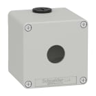 Schneider Electric - Reconditionné -Boite métal vide grise M20 x2 - 1 trou 22mm- 80x80x77mm- UL cULus