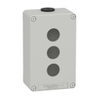 Schneider Electric - Reconditionné - Boite métal vide grise M20 x2 - 3 trous 22mm - 80x130x51,5mm UL