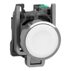 Schneider Electric - Harmony XB4 - bouton poussoir à impulsion - Ø22 - blanc - 1F - Push In