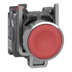 Schneider Electric - Harmony XB4 - bouton poussoir à impulsion - Ø22 - rouge - 1O - Push In
