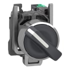 Schneider Electric - Harmony XB4 - bouton tournant à manette - 2 pos à rap. - noir - 1F - Push In