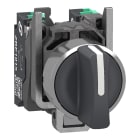 Schneider Electric - Harmony XB4 - bouton tournant à manette - Ø22 - 3 pos rap C - noir - 2F - PushIn