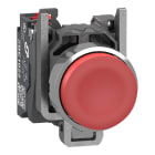Schneider Electric - Harmony XB4 - bouton poussoir à impulsion - dépassant - rouge - 1O - Push In