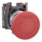 Schneider Electric - Harmony XB4 - bouton arrêt urgence - Ø40 - pousser tourn - rouge - 2O - Push In