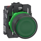 Schneider Electric - Harmony XB5 bt-pous lumineux vert Ø22 - impulsion - 24V - 1O+1F - Push In