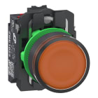 Schneider Electric - Harmony XB5 bt-pous lumineux orange Ø22 - impulsion - 24V - 1O+1F - Push In