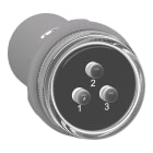 Schneider Electric - Reconditionné - Harmony XB5 - Voyant de présence 3 phases LED - blanches 400VAC