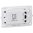 Schneider Electric - Unica - prise rasoir livrée avec support de fixation zamac - 3 mod - blanc
