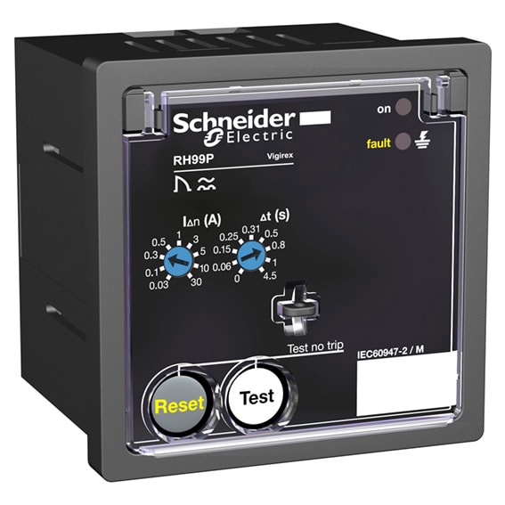 Schneider Electric - Vigirex RH99P 110-130VCA sensibilité 0,03A-30A réarmement manuel