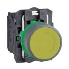 Schneider Electric - Harmony XB5 - bouton poussoir à impulsion - Ø22 - col grise - jaune - 1F - vis