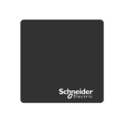 Schneider Electric - Harmony - plastron - vierge - 100x100 - non marqué - plastique - noir