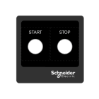 Schneider Electric - Harmony - plastron - panneau repéré - 100x100 - plastique - noir