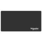 Schneider Electric - Harmony - plastron vierge - 200X100 MM - plastique noir