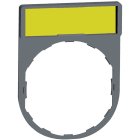 Schneider Electric - Harmony - porte-étiquette plate 30x40 - plastique gris - avec étiq 8x27 - vierge